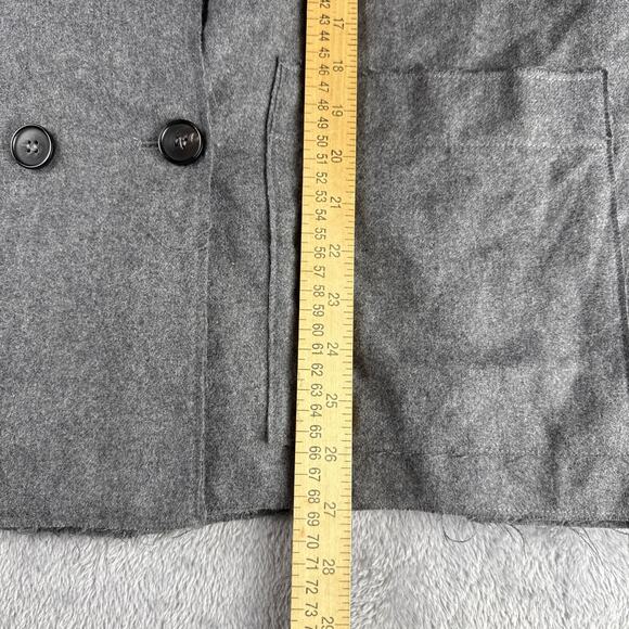 Grade & Gather Womens Blazer Jacket Size S/M Gray Wool Blend Lagenlook Preppy - Picture 9 of 9